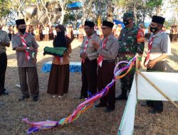 Babinsa Koramil 0827/20 Sapudi, Hadiri Pembukaan Upacara Pramuka Tingkat MTS-SMA