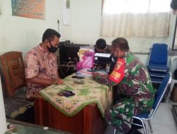 Babinsa 0827 Kota, Cek Harga Sembako Bersama UPT Pasar Anom