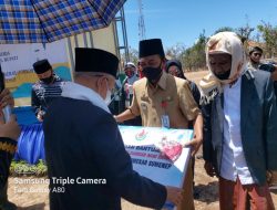 Kunker Bupati dan Wakil Bupati Sumenep, di Kecamatan Nonggunong Serahkan Bantuan