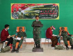 HUT TNI ke-75, Kodim 0827 Sumenep Gelar Donor Darah Semua Personel