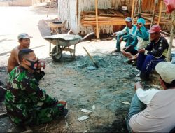 Cara Babinsa Lenteng Membangun ke Gotong – Royongan