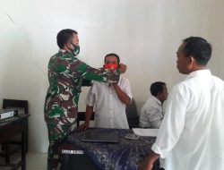 Sinergitas Babinsa Saronggi, Dengan Sosialisasi Protokol Kesehatan