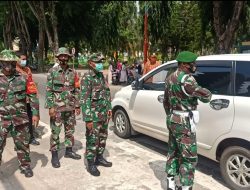 Personel Gabungan Kodim 0827, Melakukan Operasi Yustisi Penegakan Prokes