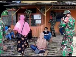 Woro-Woro Penerapan Prokes Oleh Babinsa Saronggi