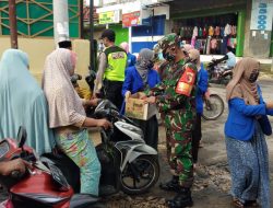 Tingkatkan Kesadaran Prokes, Babinsa Lenteng Apel Pagi di Polsek