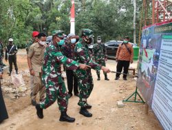 Kunjungan Danrem 084/BJ, Dalam Rangka Pembukaan TMMD ke 110 Wilayah Kodim 0827/Sumenep