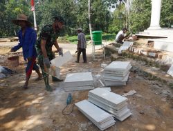 Kegiatan TMMD, Pekerjaan Rehab Masjid Al-Mujahidin Dasuk Laok Sudah 80 Persen