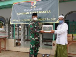 Dalam Rangka TMMD ke 110, Dandim Berikan Paket Sembako Dari Pangdam V/BRW