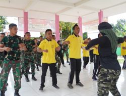 Untuk Menjaga Imunitas Tubuh Anggota Satgas, Gelar Senam Bareng