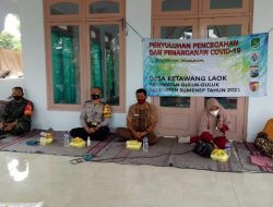 Babinsa, Bhabinkamtibmas dan Perangkat Desa Sosialisasikan PPKM