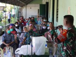 Kodim 0827/Sumenep, Gelar Vaksinasi Purnawirawan dan Warakauri Diwilayah Sumenep