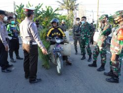 Antisipasi Kerumunan, Kodim 0827 bersama Polres Sumenep Sekat Akses Masuk Lingkar Utara