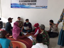 Pelihara Stabilitas dan Keamanan, Babinsa Koramil 0827/12 Dasuk Komsos Dengan Desa Binaan