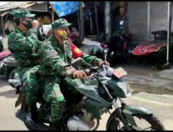 Babinsa Pasongsongan Sambangi Pasar Imbau Prokes dan Vaksin Covid-19