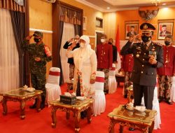 Wabup Sumenep Mengikuti Upacara Melalui Virtual Peringatan HLP Dengan Presiden RI