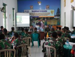 Prajurit Kodim 0827/Sumenep Mengikuti Sosialisasi KSP TWP AD dan Penyaluran KPR TNI