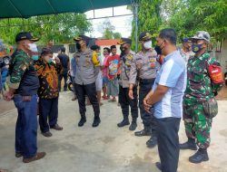 Ws Danramil Dasuk bersama Forpimka  Pantau Pelaksanaan Percepatan Cakupan Vaksinasi Covid-19