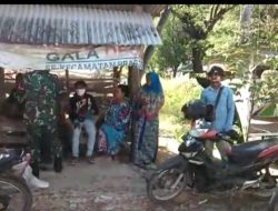 Ciptakan Kampung Sehat, Babinsa Pragaan Imbau Pentingnya Prokes dan Vaksin Covid-19