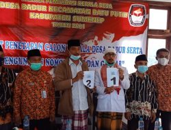 Pilkades Desa Badur, Panitia  Resmi Menetapkan Dua Calon