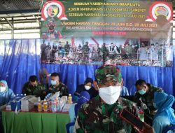 Dandim 0827 Sumenep, bersama Forkopimda Melakukan 1500   Vaksin Karyawan PT Tanjung Odi
