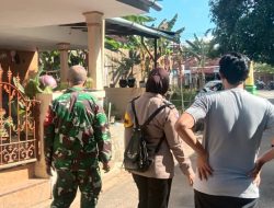 Temukan Kasus COVID-19, Babinsa Kecamatan Kota Monitoring Penyemprotan Disinfektan