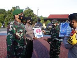 Dandim 0827 Sumenep Pimpin Apel Launching Pelepasan Bhakti Sosial PPKM Darurat 5 Ton Beras