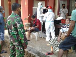 Personel Kodim 0827 Sumenep Monitoring Swab di Tempat Isolasi RIDC 1 Batuan