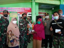 Dandim 0827 Sumenep, Letkol Inf Nur Cholis, AMd Pantau Giat Vaksinasi Warga Banasare Rubaru