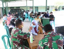 Lakukan Percepatan Hered Imuniti, Kodim 0827/Sumenep Gelar Serbuan Vaksinasi