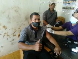 Warga Cangkreng Antusias berVaksin, Sutrisno: Pemerintah Tak Mungkin Membunuhmu