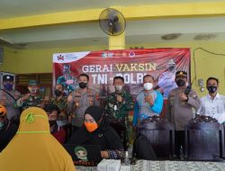 Program Serbuan Vaksin Nasional, Dandim 0827 Sumenep Tinjau Vaksinasi di dua Tempat