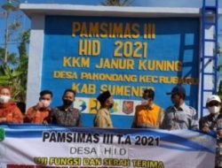DPRKP-Cipta Karya Sumenep Serah Terima HID PAMSIMAS Tahun 2021
