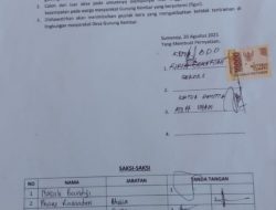 BPD Desa Gunung Kembar Tolak Calon PAW Kades Luar Desa