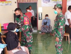 Danramil 0827/09 Pragaan Gencarkan Vaksinasi Demi Terciptanya Herd immunity