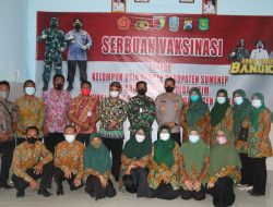 Vaksinasi Serentak Pada Kelompok Usia Remaja, Dandim 0827 Ikuti Vitcon Panglima TNI dan Kapolri di SMPN 5 Sumenep