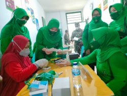 Ketua Persit KCK Koorcab Rem 084 Resmikan Posbindu PTM Kodim 0827 Sumenep