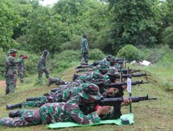 Asah Kemampuan Personel, Kodim 0827/Sumenep Gelar Latihan Menembak Triwulan IV