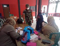 Dukung Kegiatan Vaksin Covid-19 Babinsa Laksanakan Pendampingan