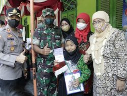 Serbuan Vaksin Kodim 0827 Sumenep Berlanjut Sasar SDN Marengan Daya 1 Anak Usia 6-11 Tahun