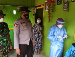 Terkonfirmasi Covid-19, Babinsa Kalianget Dampingi Nakes Perketat Tracing dan Testing