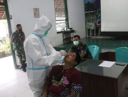 Cegah Varian Omicron, Kodim 0827/Sumenep Laksanakan Swab Antigen Terhadap Anggota dan PNS