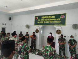 Kodim 0827/Sumenep Peringati Isra’ Mi’raj Nabi Muhammad SAW 1443 H/2022 M