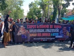 Aksi Jurnalis Minta Kapolri Copot Kapolres Sampang