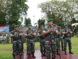 Kodim 0827/Sumenep Mengikuti Apel Gelar Kesiapsiagaan Penanggulangan Bencana Alam Secara Meetingzoom