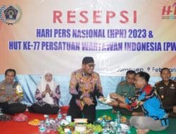 Dandim 0827/Sumenep Hadiri Resepsi HPN 2023 dan HUT Ke 77 PWI