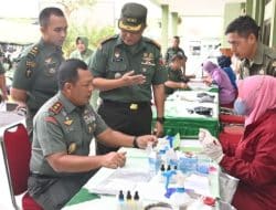 HUT Persit ke-77, Kodam V Brawijaya Giat Sosial Donor Darah