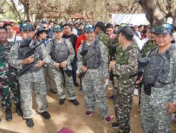 Dandim Meriahkan Paintball Wargame bersama Forkopimda di Pantai Lombang