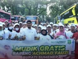 Bupati Sumenep Geratiskan Ratusan Rantauan Mudik Lebaran