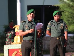 Pimpin Upacara Bendera 17 an Juni 2023, Kasdim Sampaikan Amanat Pangdam V/Brawijaya