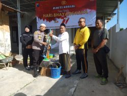 Sinergi TNI dan Polri Baksos Bersihkan Masjid, Gereja dan Klenteng di HUT ke-77 Bhayangkara